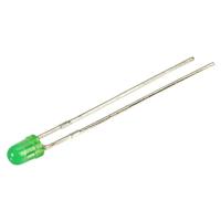 Kingbright Bedrade LED Groen Rond 3 mm 5 mcd 40 ° 25 mA 2.25 V