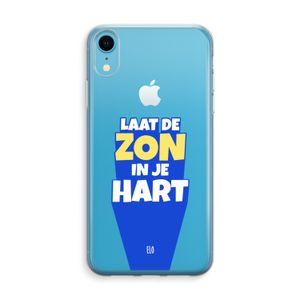 Laat de zon in je hart: iPhone XR Transparant Hoesje