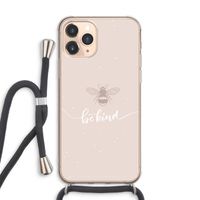 Be(e) kind: iPhone 11 Pro Max Transparant Hoesje met koord
