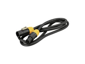 Eurolite IP T-Con XLR Verbindingskabel [1x XLR-stekker - 1x XLR-bus] 3 m Zwart/oranje