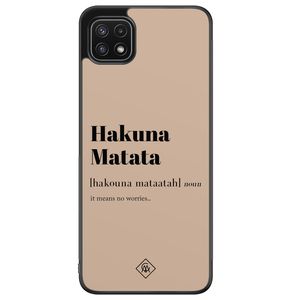 Samsung Galaxy A22 5G hoesje - Hakuna matata