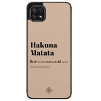 Samsung Galaxy A22 5G hoesje - Hakuna matata Samsung Galaxy A22 5G hoesje - Hakuna matata