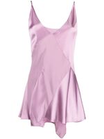 Maison Margiela robe courte en satin - Violet