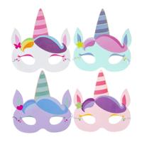 Duckiez Foammasker eenhoorn 18,5 cm 4 assorti | 60 stuks