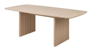 Bendt Eettafel Olivier Eikenfineer whitewash, 220 x 105cm - Wit - Ovaal