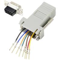 TRU COMPONENTS D-sub adapter D-sub stekker 9-polig - RJ45-bus 1 stuk(s) - thumbnail