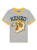 Kenzo Kids t-shirt en coton à logo imprimé - Gris - thumbnail