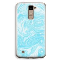 Waterverf blauw: LG K10 (2016) Transparant Hoesje Waterverf blauw: LG K10 (2016) Transparant Hoesje