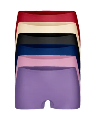 Gaubert 6-Pack dames boxershorts invisible - Onzichtbare dames onderbroeken - Naadloos