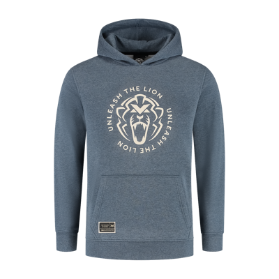 Hoodie - Heather Blue - Unleash The Lion - L - Max Verstappen