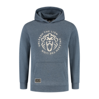 Hoodie - Heather Blue - Unleash The Lion - L - Max Verstappen