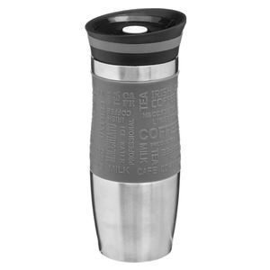 5Five - Thermosbeker/isolatie/warmhoud - Koffiebeker - grijs - 350 ml   -