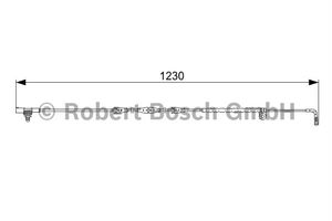 Waarschuwingscontact, remvoering-/blokslijtage Voor AP815