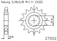 ESJOT Sprocket 532 17z standard