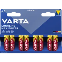 Varta Longlife Max Power AA 8-pack Batterijen