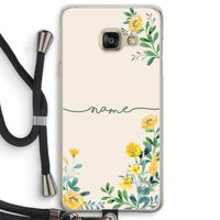Gele bloemen: Samsung Galaxy A3 (2016) Transparant Hoesje met koord