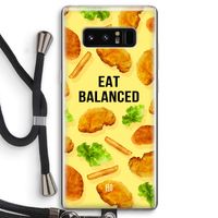 Eat Balanced: Samsung Galaxy Note 8 Transparant Hoesje met koord