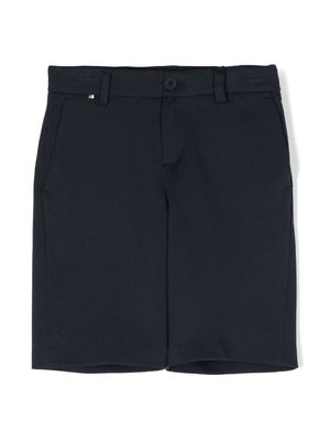 BOSS Kidswear short chino à logo - Bleu