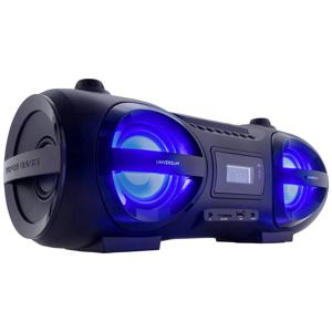 UNIVERSUM BB 500-20 Ghettoblaster VHF (FM) AUX, Bluetooth, CD, SD, USB Incl. afstandsbediening, Sfeerverlichting Zwart