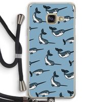 Narwhal: Samsung Galaxy A3 (2016) Transparant Hoesje met koord