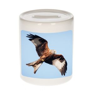 Foto rode wouw roofvogel spaarpot 9 cm - Cadeau vogels liefhebber   -