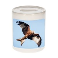 Foto rode wouw roofvogel spaarpot 9 cm - Cadeau vogels liefhebber   - - thumbnail