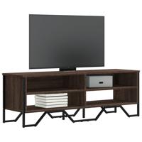 Tv-meubel 122x34x41 cm bewerkt hout bruin eikenkleurig
