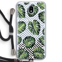 Geometrische jungle: Samsung Galaxy J5 (2017) Transparant Hoesje met koord