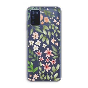 Botanical sweet flower heaven: Samsung Galaxy A03s Transparant Hoesje