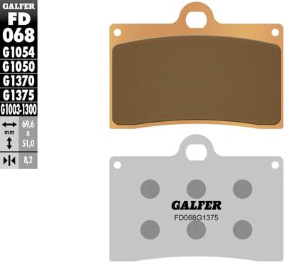 GALFER remblokken "fd068"