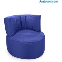 Parya - Zitzak Stoel Junior - Blauw - 70 x 50 cm - Kinderstoel met Vulling voor Binnen - thumbnail