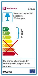 Paulmann PAULMANN LED-inbouwlamp voor badkamer LED LED vast ingebouwd 12 W IP44 Chroom (mat)