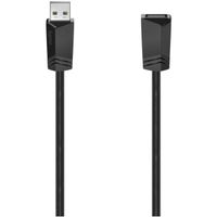 Hama USB-VERLENGKABEL, USB 2.0, 480 MBIT/S, 1,50 M Kabel Zwart Hama USB-VERLENGKABEL, USB 2.0, 480 MBIT/S, 1,50 M Kabel Zwart