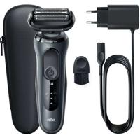 Elektrisch scheerapparaat - BRAUN - Serie 6 61-N1000s - 50 min. batterijduur - Elegant zwart - SensoFlex