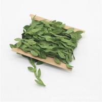 2 stuks doek blad Garland Decoratie accessoires groene blad Cane blad simulatie DIY Garland materiaal grootte: 5 meter/kaart