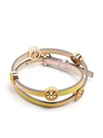 Tory Burch bracelet multi-tours à plaque logo Miller - Rose