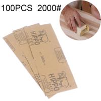 100 stuks Grit 2000 natte en droge polijsten slijpen schuurpapier formaat: 23 x 9cm(Yellow)