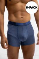 Puma Everyday Basic Boxershort Heren 6-Pack Denim - Maat S - Kleur: Blauw | Soccerfanshop Puma Everyday Basic Boxershort Heren 6-Pack Denim - Maat S - Kleur: Blauw | Soccerfanshop