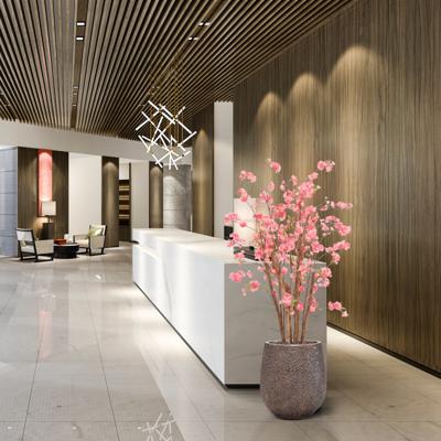 Bloesem Deluxe Kunstplant 120cm roze in pot