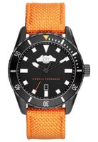 Horlogeband Armani Exchange AX1705 Leder/Textiel Oranje 22mm