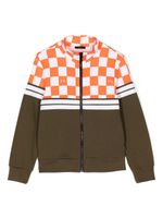 Nº21 Kids veste zippée à carreaux - Marron