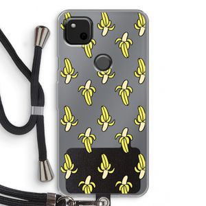 Bananas: Pixel 4a Transparant Hoesje met koord