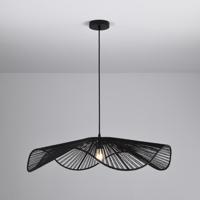 Hanglamp Avanta nero xl - Zwart - E27-fitting - IP20 voor binnen - Gevlochten papieren koord - Grotere variant