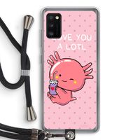 Love You A Lotl: Samsung Galaxy A41 Transparant Hoesje met koord