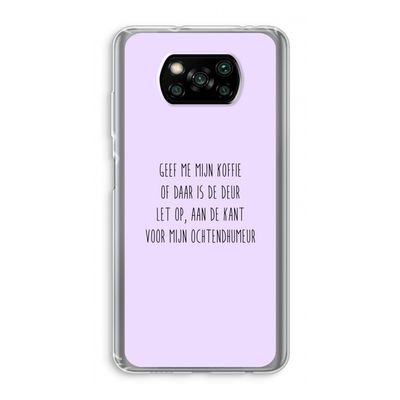 Ochtendhumeur: Xiaomi Poco X3 NFC Transparant Hoesje