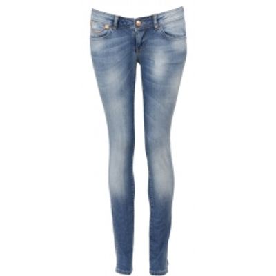 Jeans Amy Gee - Mustaches stretch - blauw