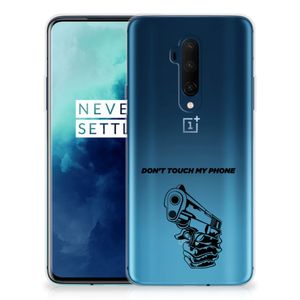 OnePlus 7T Pro Silicone-hoesje Gun Don't Touch My Phone