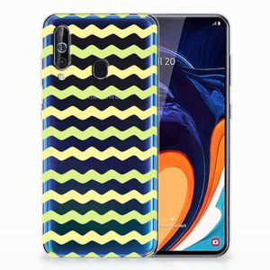 Samsung Galaxy A60 TPU bumper Waves Yellow