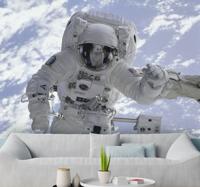 Austronaut in ruimte fotobehang voor slaapkamers