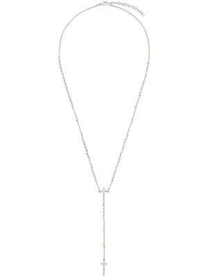 DSQUARED2 collier façon chapelet de perles à logo - Métallisé